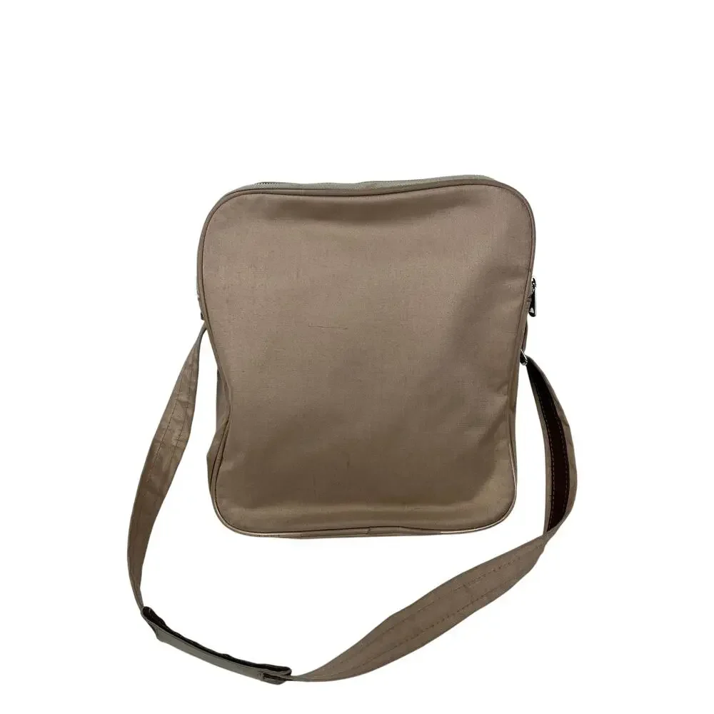 Vintage Striped Canvas Crossbody Bag